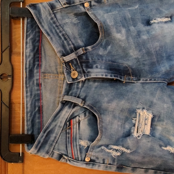 NX3 Very Distressed Skinny Jeans Child Size M - Picture 3 of 7